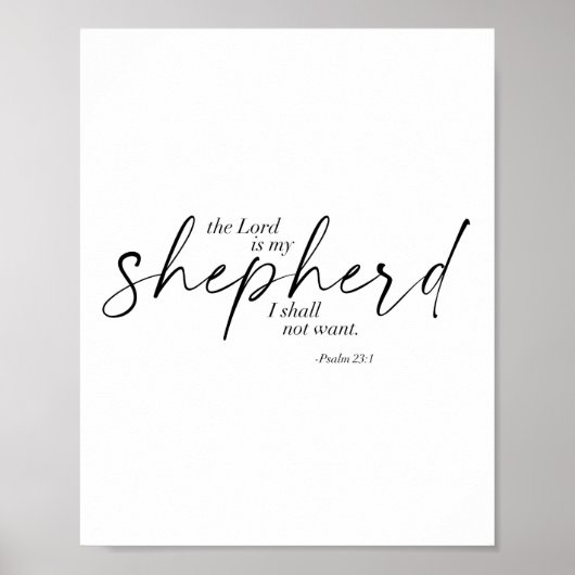 psalm 23:1 poster (Voorkant)