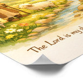 Psalm 23:1 Schriftposter, De Heere Is Mijn Herder Poster (Hoek)