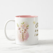 Psalm 23:1 tweekleurige koffiemok (Links)