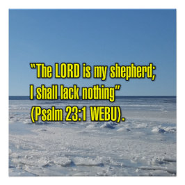 Psalm 23:1 WEBU Perfect Poster