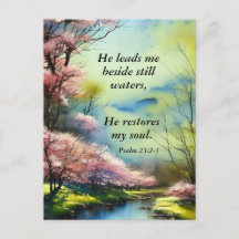 Psalm 23:2-3 Hij herstelt mijn ziel Bijbel Verse