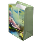 Psalm 23:2-3 Hij herstelt mijn ziel Bijbel Verse Medium Cadeauzakje (Achterkant Gekanteld)