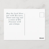 Psalm 23 2-3 Hij leidt me naast stilstaande watere Briefkaart (Achterkant)