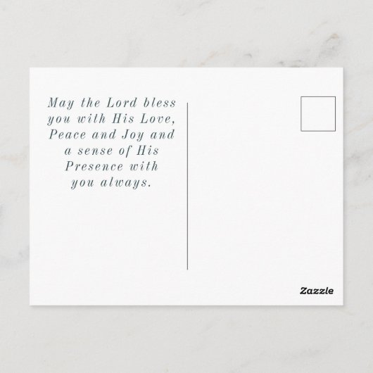 Psalm 23 2-3 Hij leidt me naast stilstaande watere Briefkaart (Achterkant)