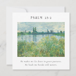 Psalm 23:2 Bijbelse Verse Post-kaart Kaart