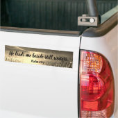 Psalm 23:2 Christelijke Bumpersticker van de Manus (Op Truck)