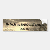 Psalm 23:2 Christelijke Bumpersticker van de Manus (Voorkant)