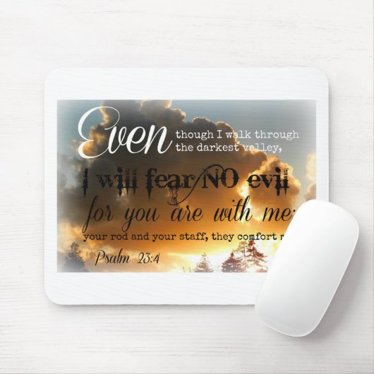 Psalm 23:3 Golden Sky Muismat (Met muis)