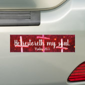 Psalm 23:3 Hij herstelt mijn Soul Bumpersticker (Op auto)