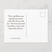 Psalm 23:3 Hij herstelt mijn ziel, bijbel Verse Fl Briefkaart (Achterkant)