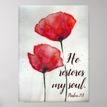 Psalm 23:3 Hij herstelt mijn ziel, bijbel Verse Fl