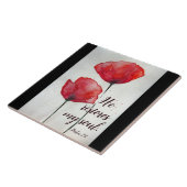 Psalm 23:3 Hij herstelt mijn ziel, bijbel Verse Fl Tegeltje (Zijkant)