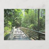 Psalm 23:3 Hij herstelt mijn ziel, hij leidt me in Briefkaart (Voorkant)