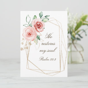 Psalm 23:3 Hij herstelt mijn zielbijbelse Rozen Ka