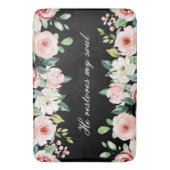 Psalm 23:3 Hij herstelt mijn zielenbijbelvers en R Badmat (Voorkant Verticaal)