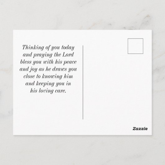 Psalm 23:3 Hij herstelt mijn zielenbijbelvers en R Briefkaart (Achterkant)