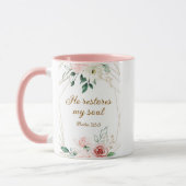 Psalm 23:3 Hij herstelt mijn zielenbijbelvers en R Mok (Links)