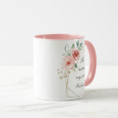 Psalm 23:3 Hij herstelt mijn zielenbijbelvers en R Mok (Voorkant rechts)