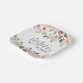 Psalm 23:3 Hij herstelt mijn zielenbijbelvers en R Papieren Bordje (Gebogen)