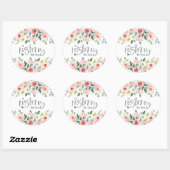 Psalm 23:3 Hij herstelt mijn zielenbijbelvers en R Ronde Sticker (Vel)