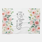 Psalm 23:3 Hij herstelt mijn zielenbijbelvers en R Theedoek (Horizontaal)