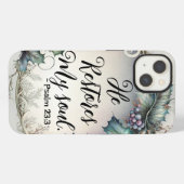 psalm 23:3 iPhone hoesje (Achterkant horizontaal)