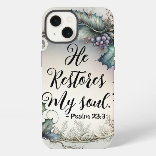 psalm 23:3 iPhone hoesje (Achterkant)