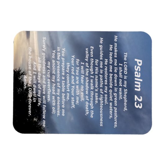 Psalm 23 (3) magneet (Horizontaal)
