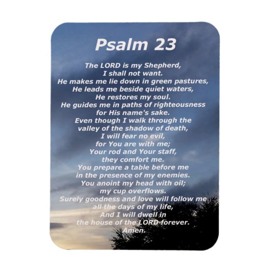 Psalm 23 (3) magneet (Verticaal)