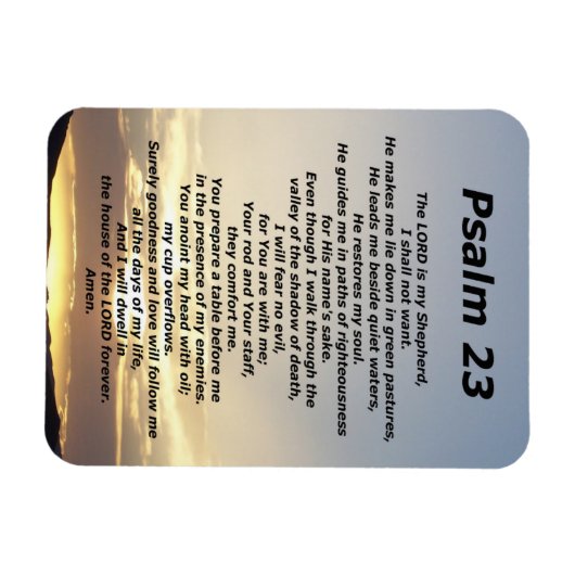 Psalm 23 (3) magneet (Horizontaal)