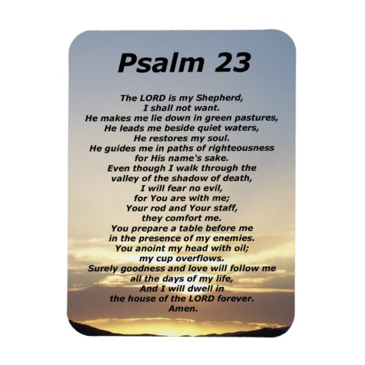 Psalm 23 (3) magneet (Verticaal)