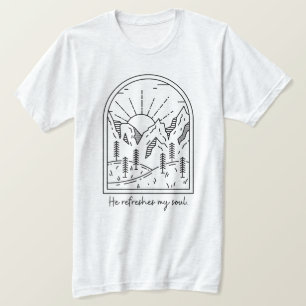 Psalm 23 3 Verfrist Ziel Christelijk Bijbelvers T-shirt