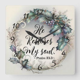 psalm 23:3 vierkante klok