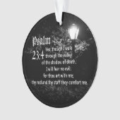 Psalm 23:4 Bijbel Verse Aangepaste Christelijke Ca Ornament (voorkant)