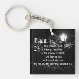Psalm 23:4 Bijbel Verse Aangepaste Christelijke Ca Sleutelhanger