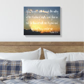 Psalm 23:4 Bijbelvers Canvas Afdruk (Insitu (Slaapkamer))