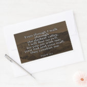 Psalm 23:4 Christelijke Sticker (Envelop)