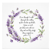 Psalm 23: 4 foto afdruk (Voorkant)