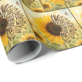 Psalm 23:4 Gele zonnebloem Cadeaupapier (Rol Hoek)