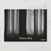Psalm 23:4 Ik zal geen kwaad vrezen Bijbelvers geh Briefkaart (Achterkant)