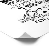 Psalm 23:4 Ik zal me geen kwaad voelen Poster (Hoek)