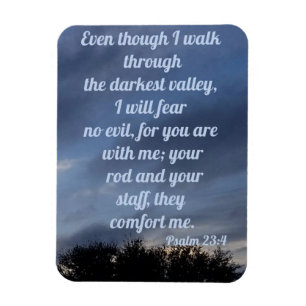 psalm 23:4 magneet