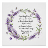 Psalm 23: 4 poster (Voorkant)