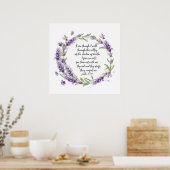 Psalm 23: 4 poster (Keuken)