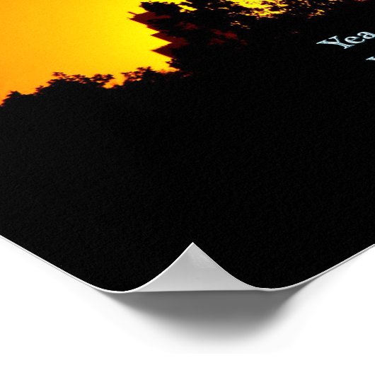 Psalm 23:4 Sunset Poster (Hoek)