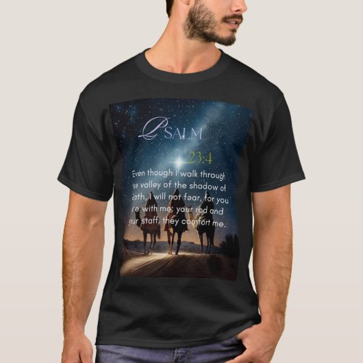 Psalm 23:4 T-shirt (Voorkant)