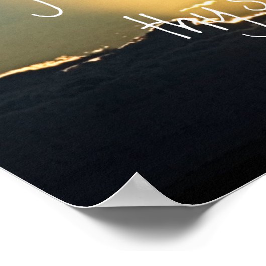 Psalm 23:4 tweesladig voorblad voor bescherming poster (Hoek)