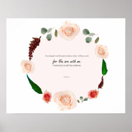 Psalm 23:4, want jij bent bij mij, een psalm van D Poster