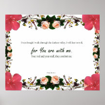 Psalm 23:4, want U bent bij Mij, gotische verzen