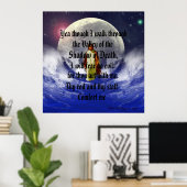 Psalm 23:4 Yea hoewel ik door de vallei van Poster (Thuiskantoor)